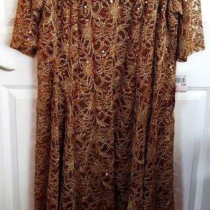 Golden banquet dress